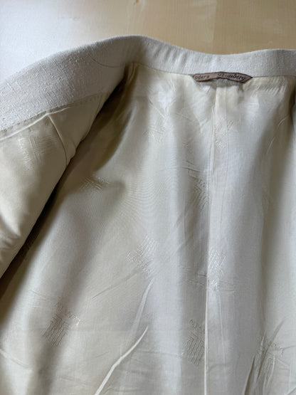 Giacca Lanvin anni '70/'80 in pura seta avorio - tg. 48