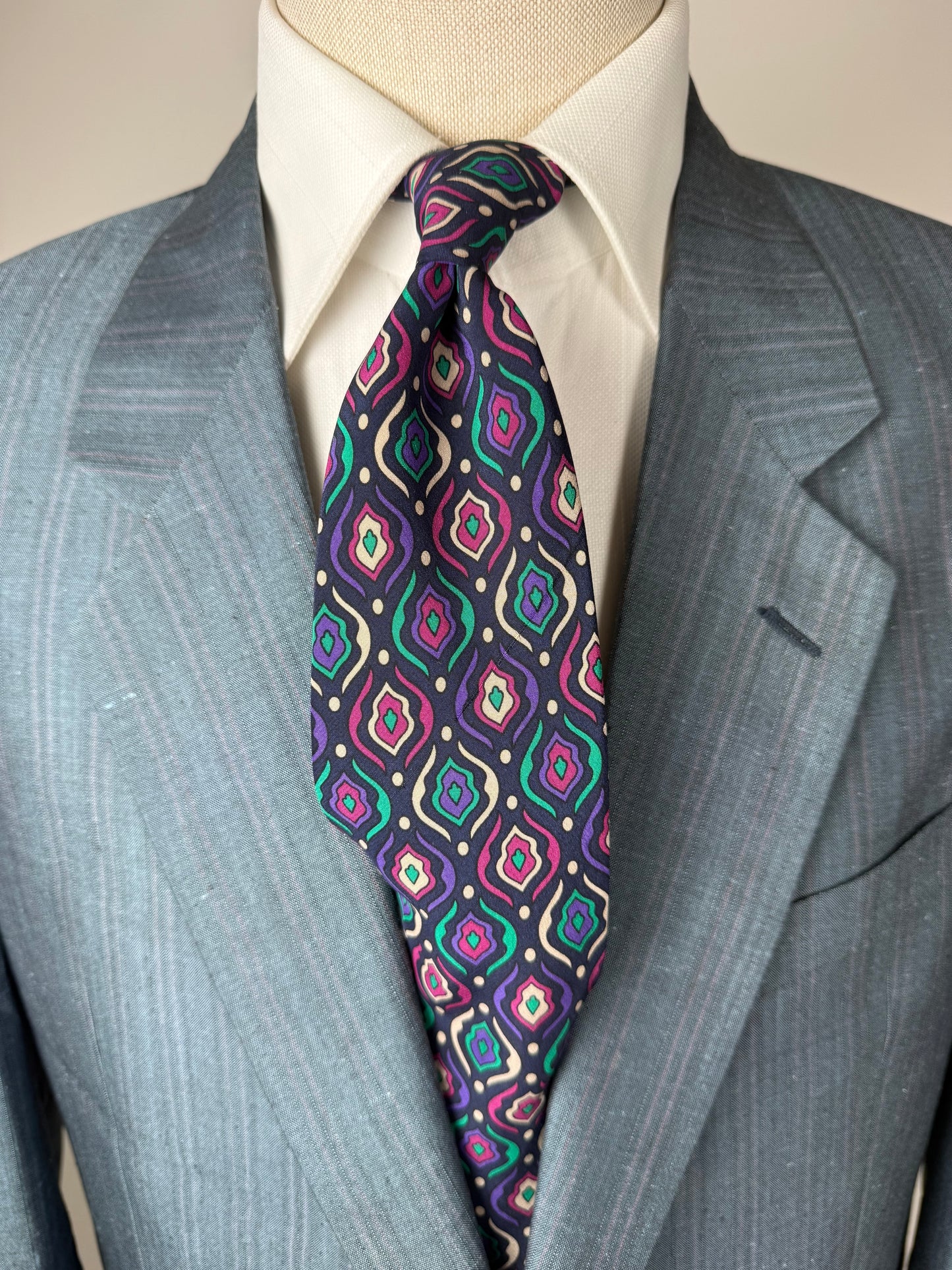 Cravatta Missoni vintage fantasia astratta