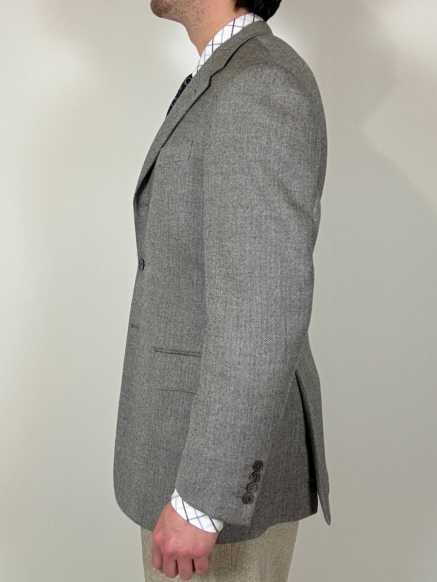 Giacca Pierre Cardin anni ‘90 spigato grigio - tg. 50