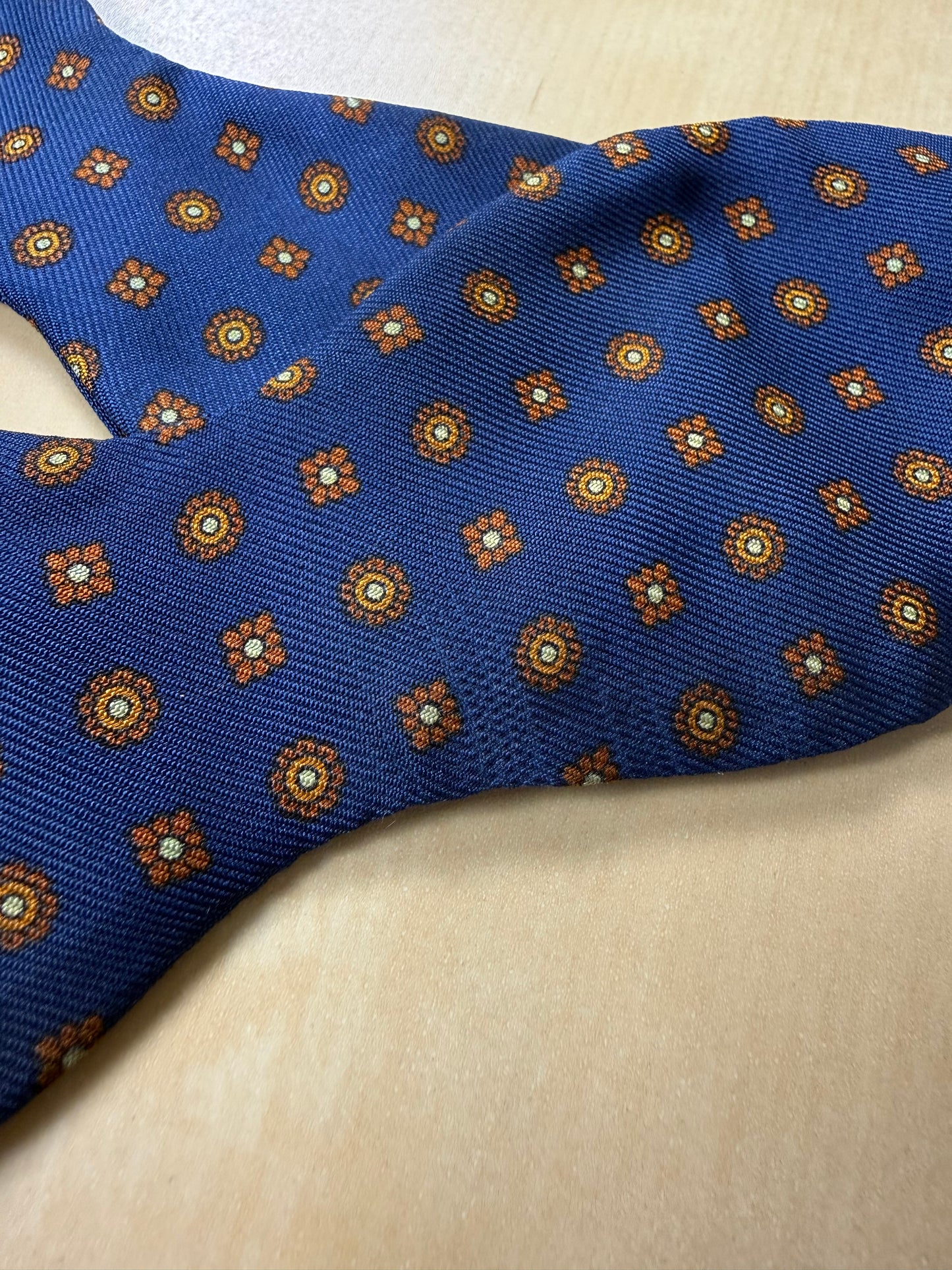 Papillon Marinella micro fantasia navy