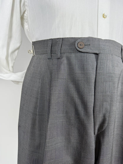 Pantaloni fresco lana principe di Galles anni '80 (NOS) - tg. 46/48