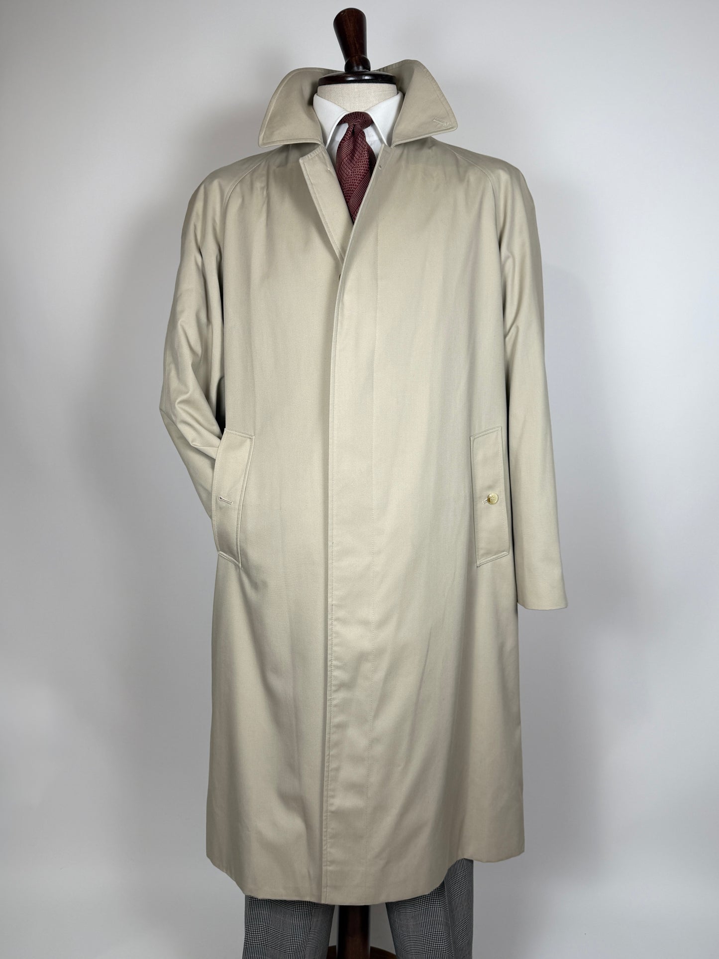 Soprabito impermeabile Burberry monopetto (nuovo) - tg. 50