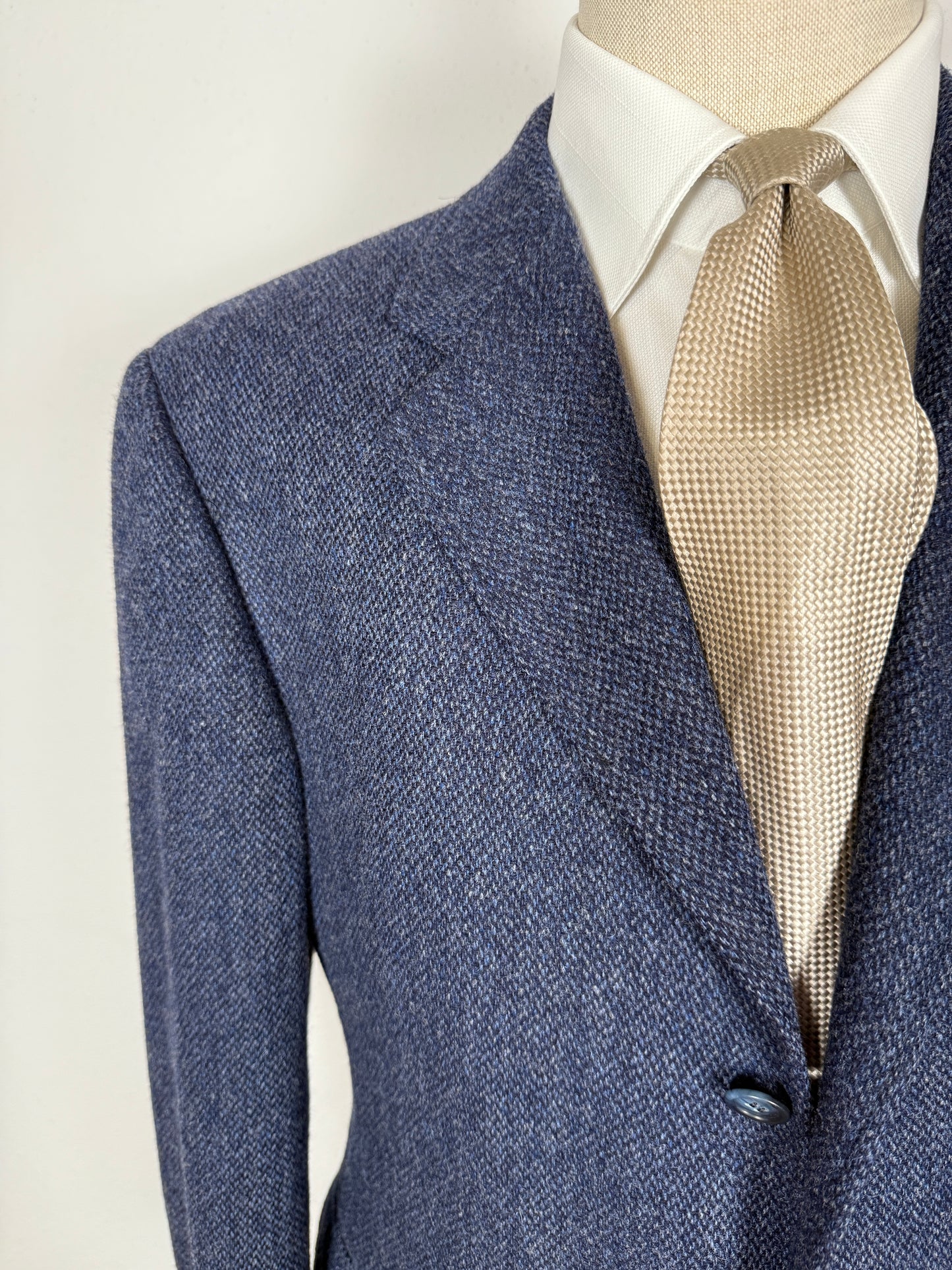 Giacca anni ‘90 in tweed blu - tg. 50