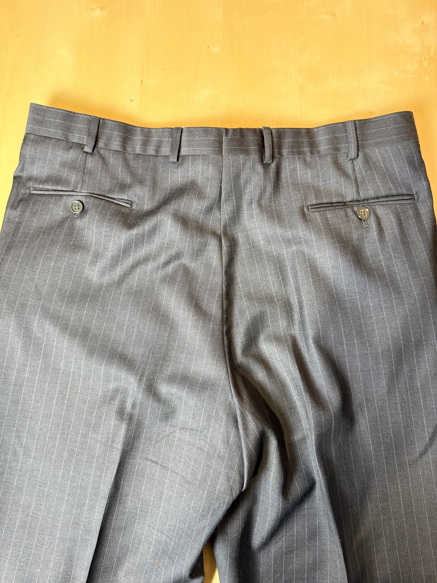 Completo Yves Saint Laurent anni ‘90 grigio gessato - tg. 54/56