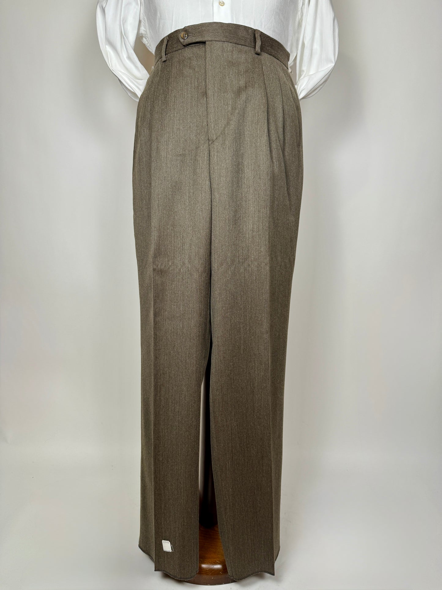 Completo anni ‘80 in covert verde cachi (NOS) - tg. 52