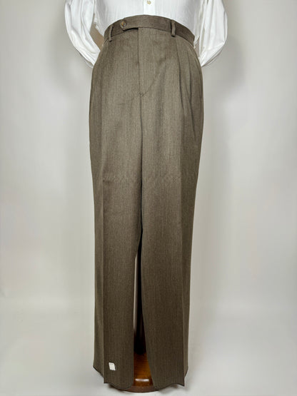 Completo anni ‘80 in covert verde cachi (NOS) - tg. 52