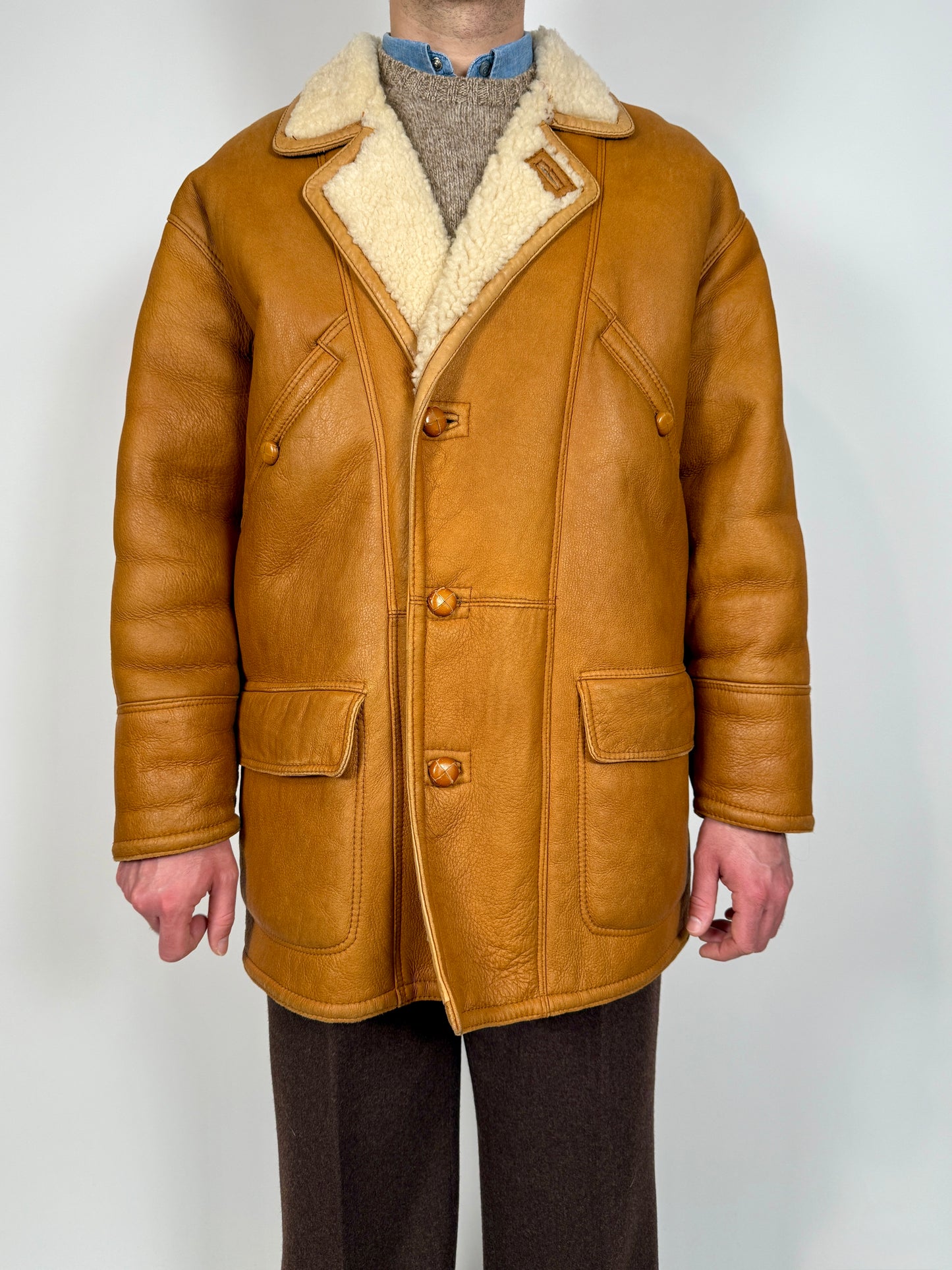 Montone shearling anni ‘70/‘80 - tg. L (50-52)