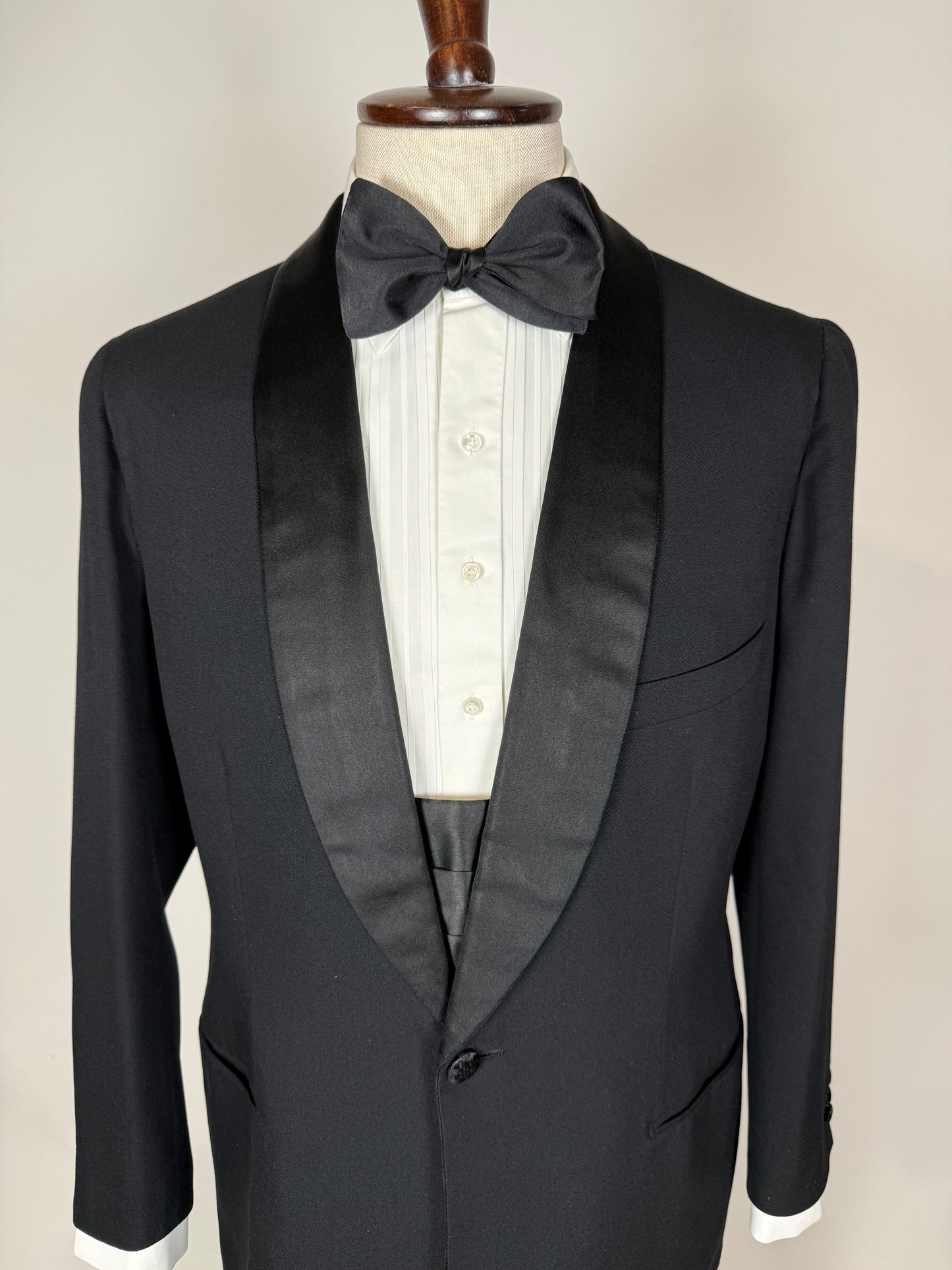 Smoking sartoriale anni ‘50 revers a scialle - tg. 48/50