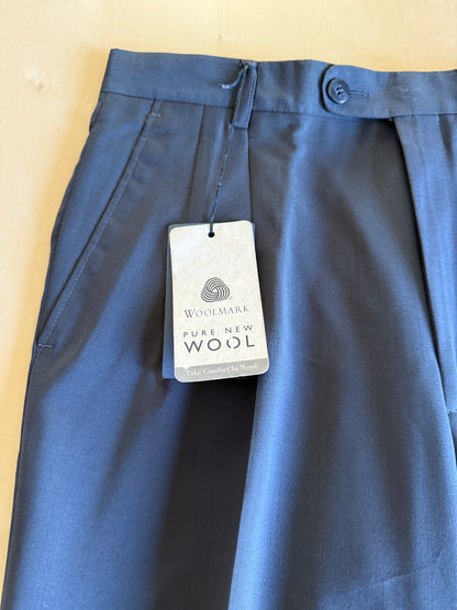 Pantaloni anni ‘90 fresco lana verde petrolio (NOS) - tg. 46