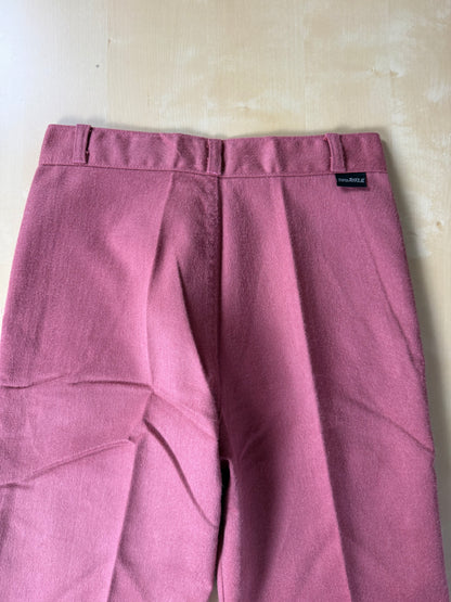 Jeans Rifle anni '70 rosa corallo a zampa (NOS) - tg. 36/38 (XXS)