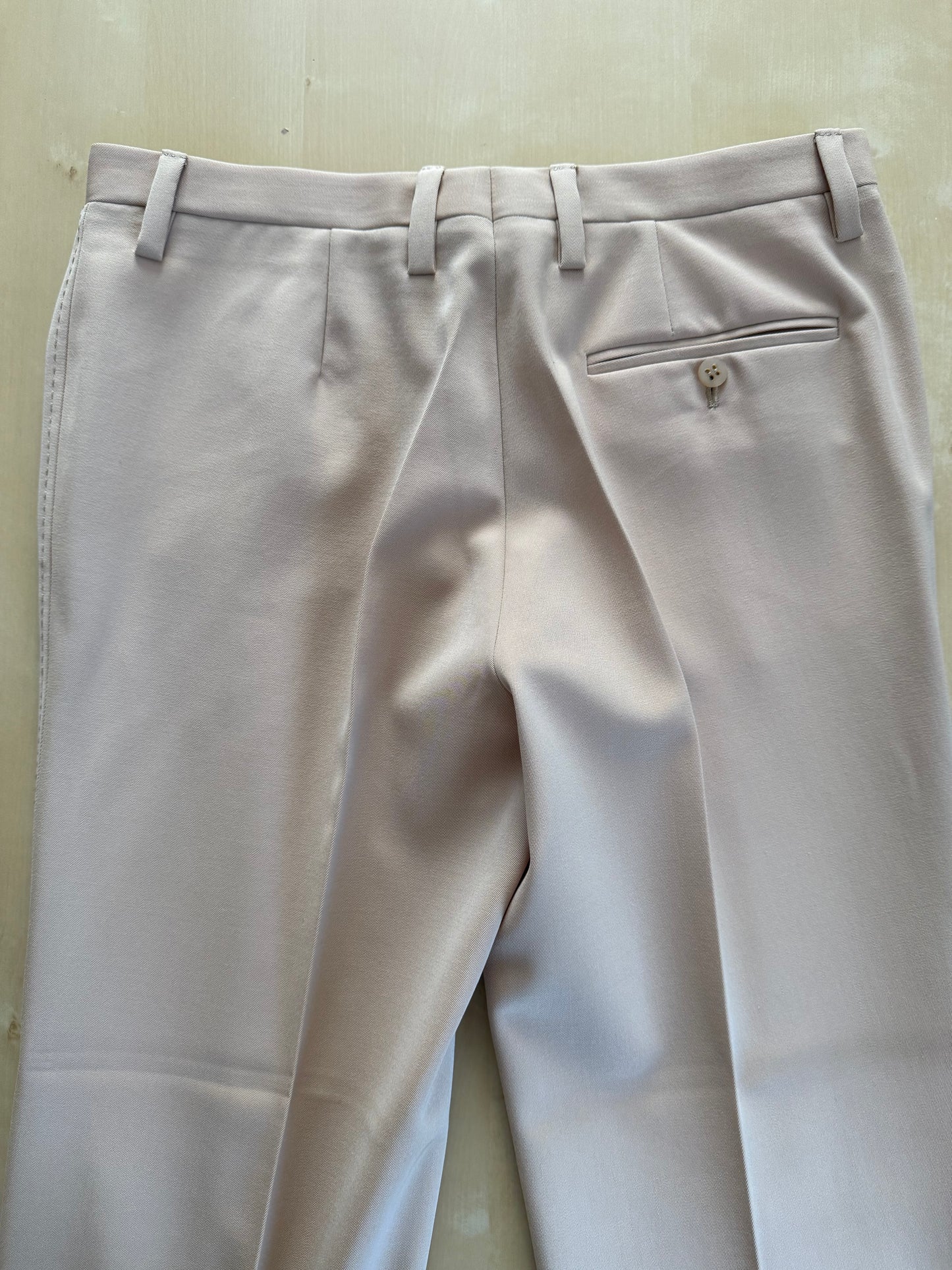 Completo anni ‘70 twill pettinato beige - tg. 42/44