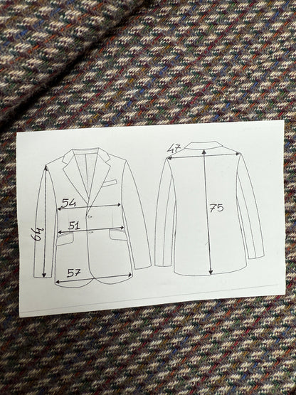 Giacca anni ‘70 in tweed multicolore - tg. 48/50