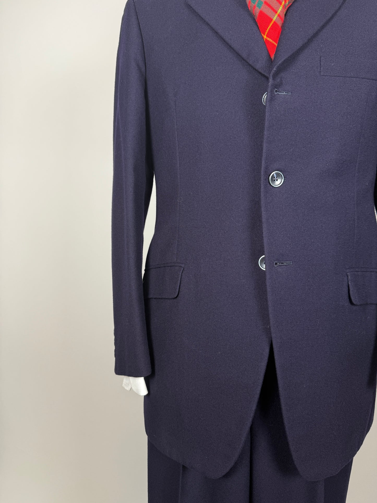 Completo anni ‘60 flanella blu - tg. 46