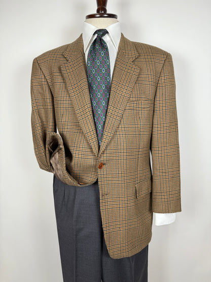 Giacca Yves Saint Laurent anni '80/'90 principe di Galles senape - tg. 54