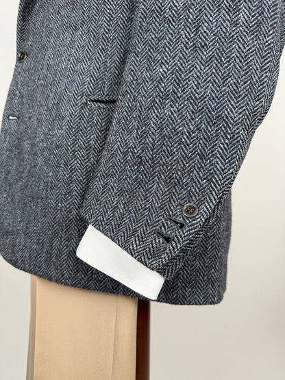 Giacca sartoriale Prandoni Milano in Harris Tweed - tg. 52, drop basso