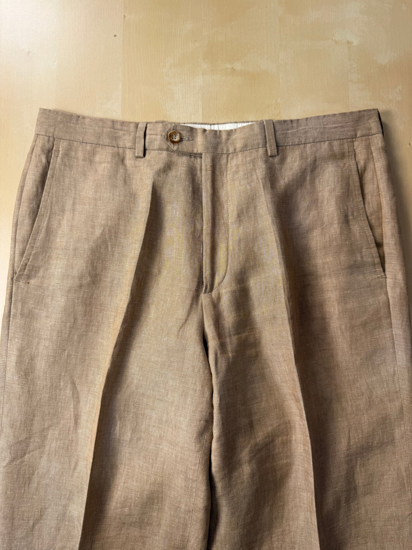 Completo in lino sabbia anni '90 - tg. 50 drop 7