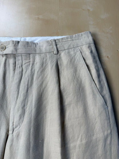 Pantaloni in lino beige - tg. 46