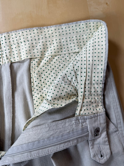 Pantaloni in misto lino anni ‘80 color avorio - tg. 50