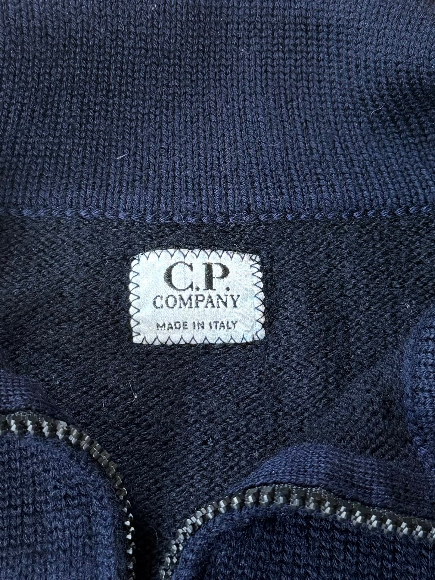 Maglione zip 3/4 CP Company in pura lana - XL