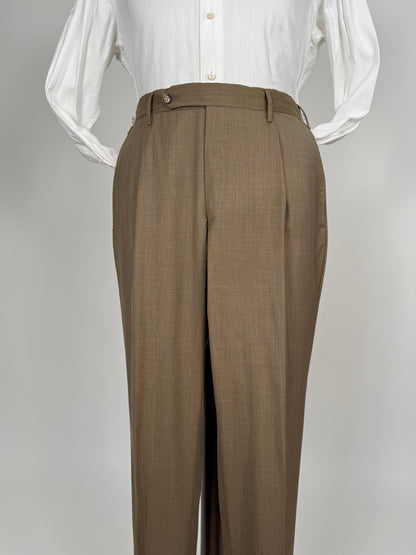 Pantaloni Rota fresco lana marrone tabacco - tg. 50