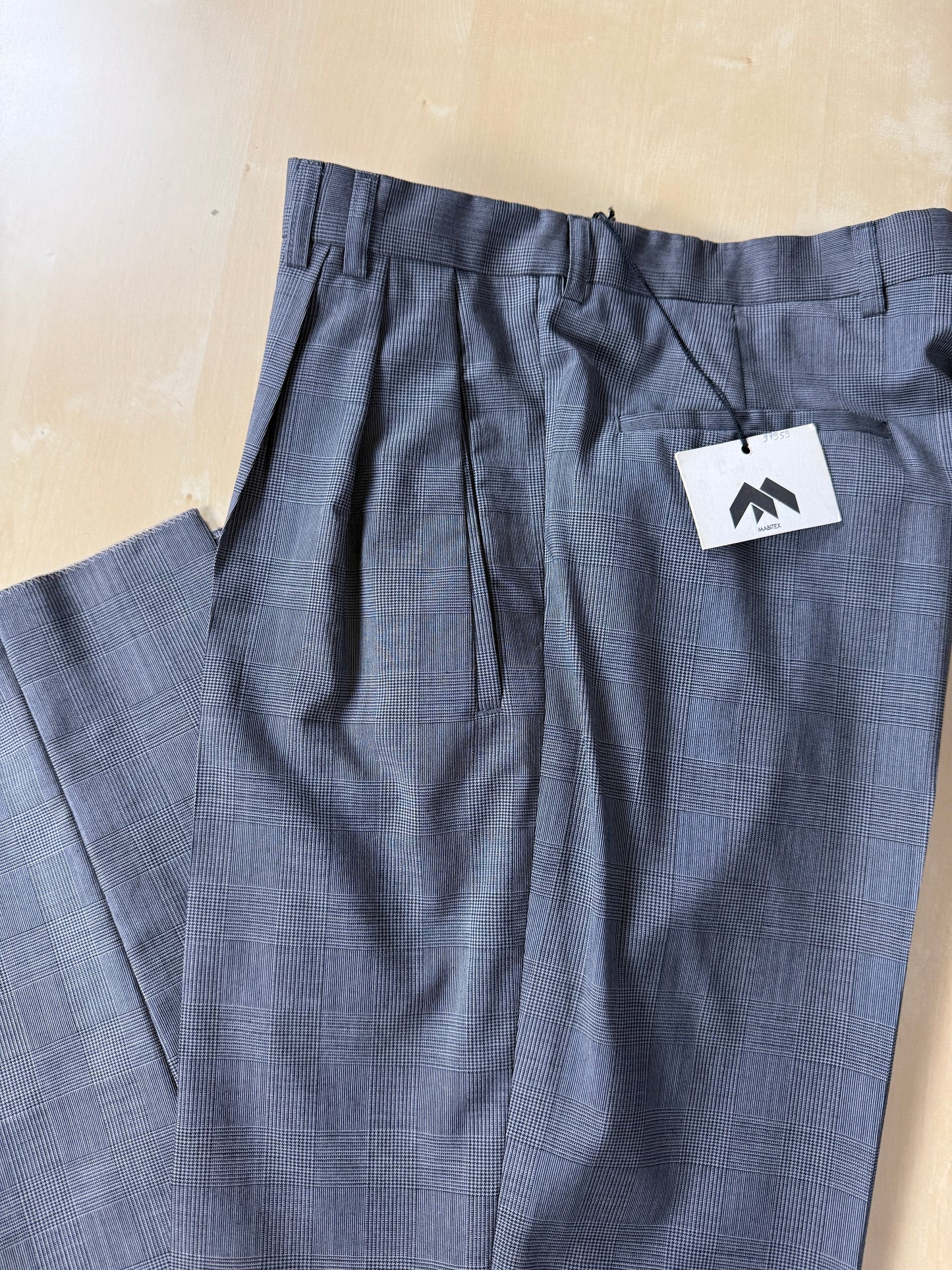 Pantaloni fresco lana principe di Galles anni '80 (NOS) - tg. 46/48
