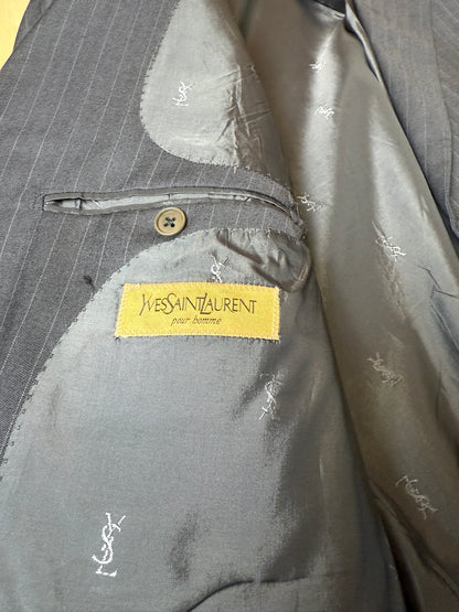 Completo Yves Saint Laurent anni ‘90 grigio gessato - tg. 54/56