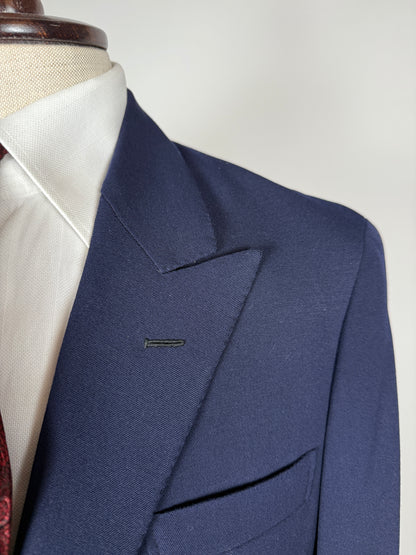 Giacca sartoriale anni ‘50/‘60 flanella pettinata mono bottone e revers lancia - tg. 48/50