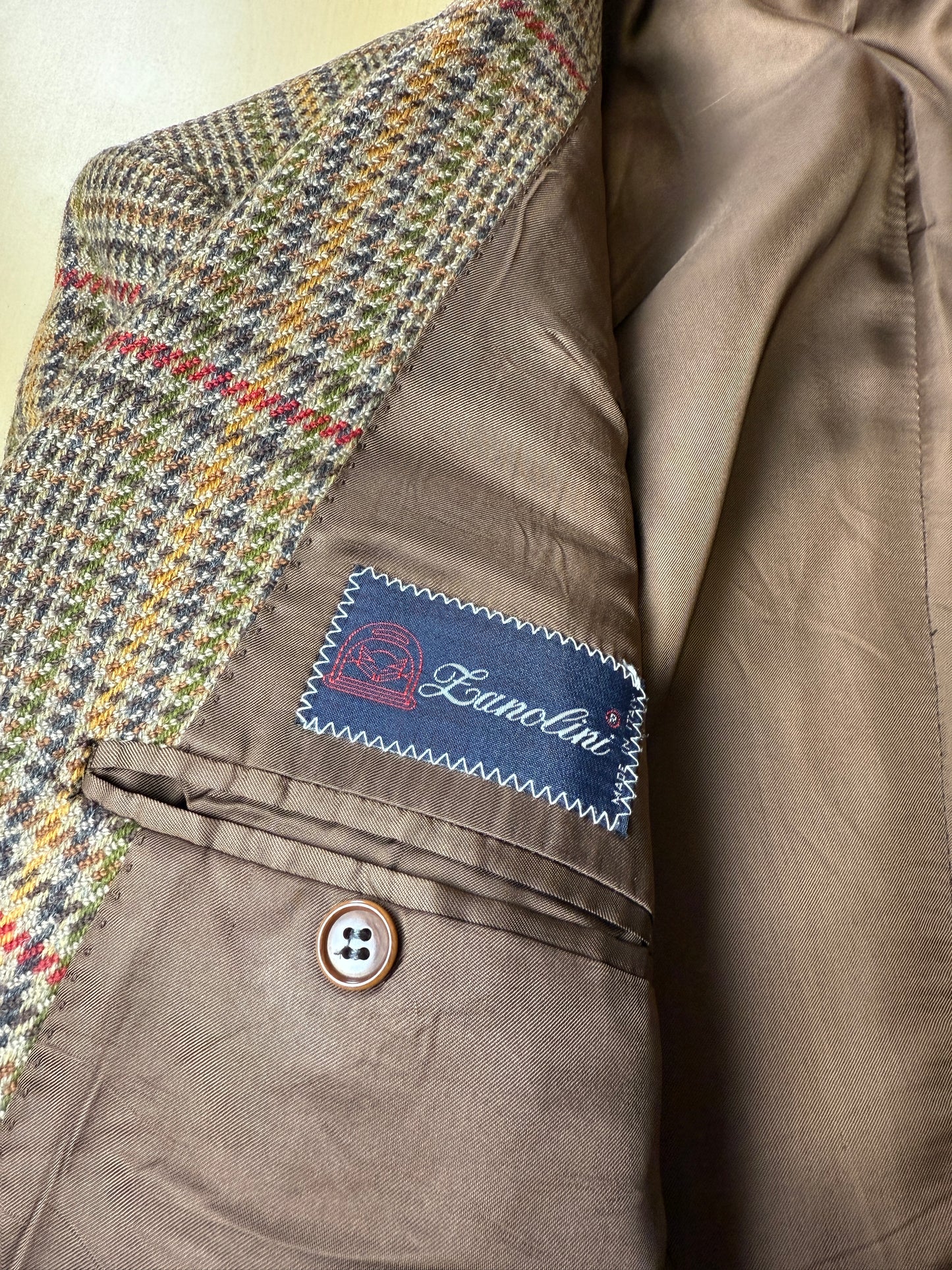 Giacca principe di Galles in puro cashmere tessuto Loro Piana - tg. 48
