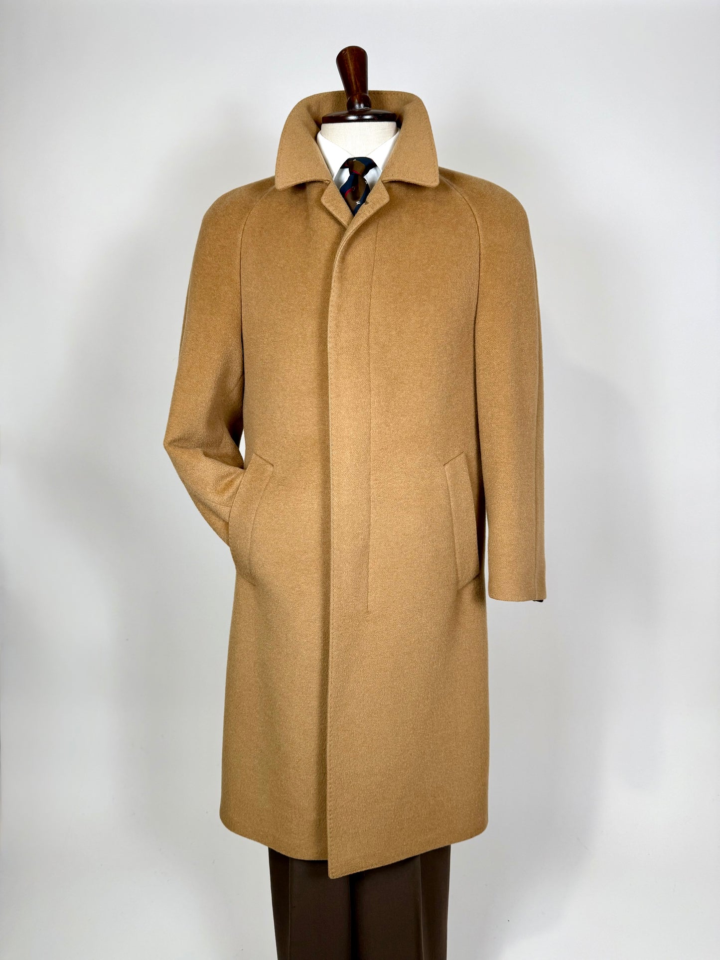 Cappotto raglan anni ‘80 lana e cammello - tg. 46-48