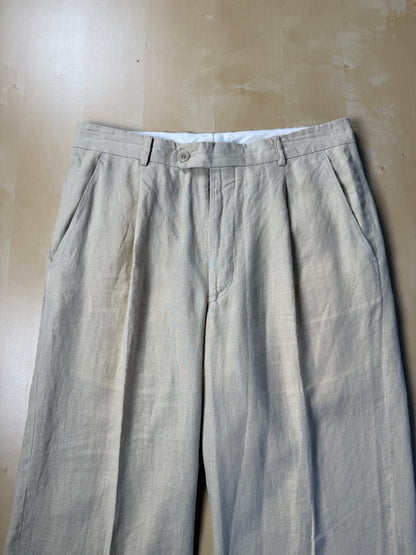 Pantaloni in lino beige - tg. 46
