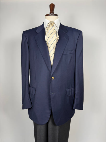 Blazer navy flanella pettinata - tg. 56