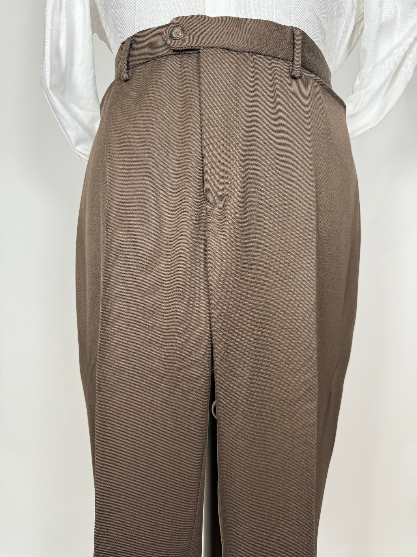 Completo anni ‘90 in twill marrone/cachi (NOS) - tg. 56