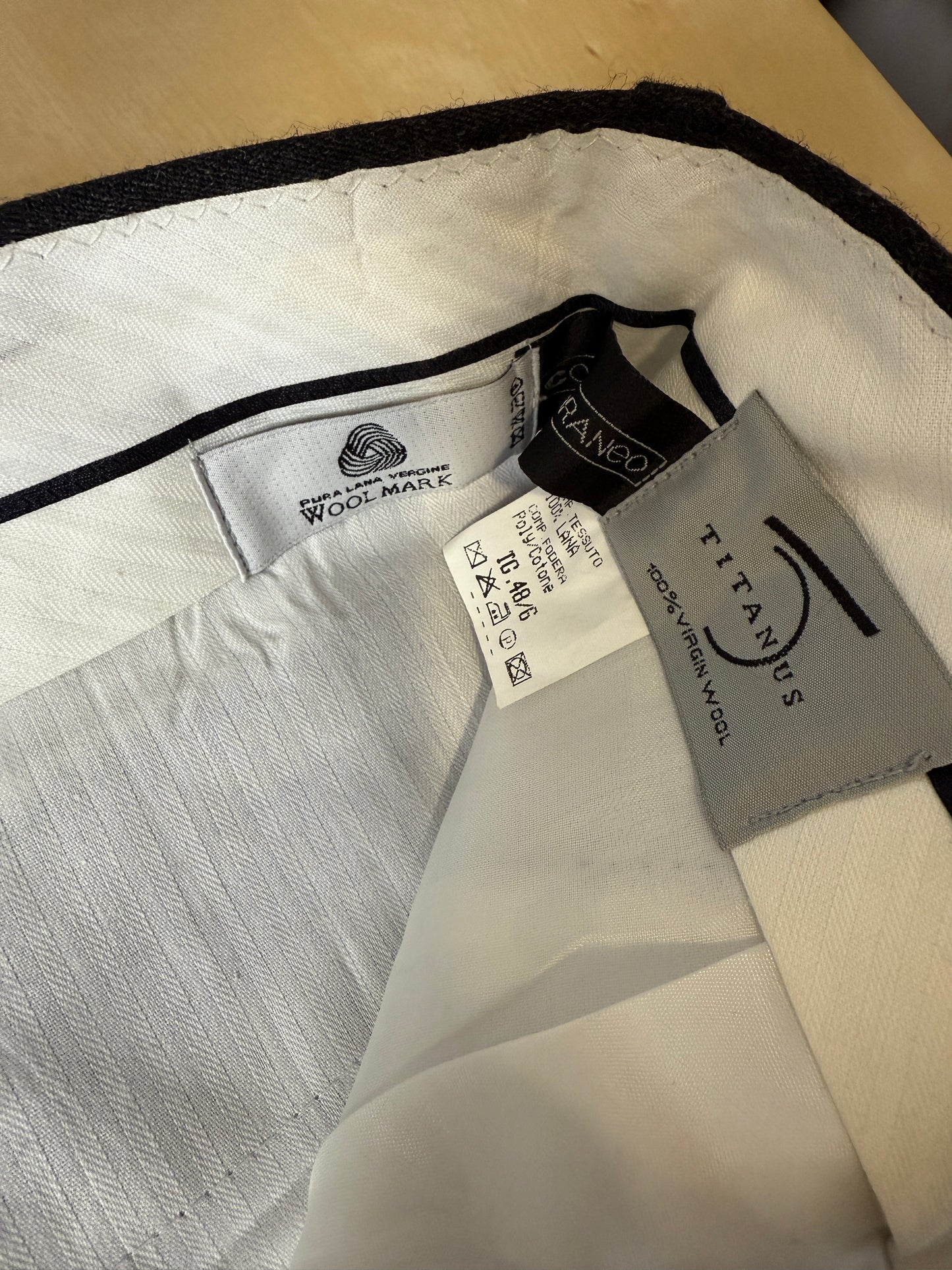 Pantaloni flanella pettinata antracite - tg. 46