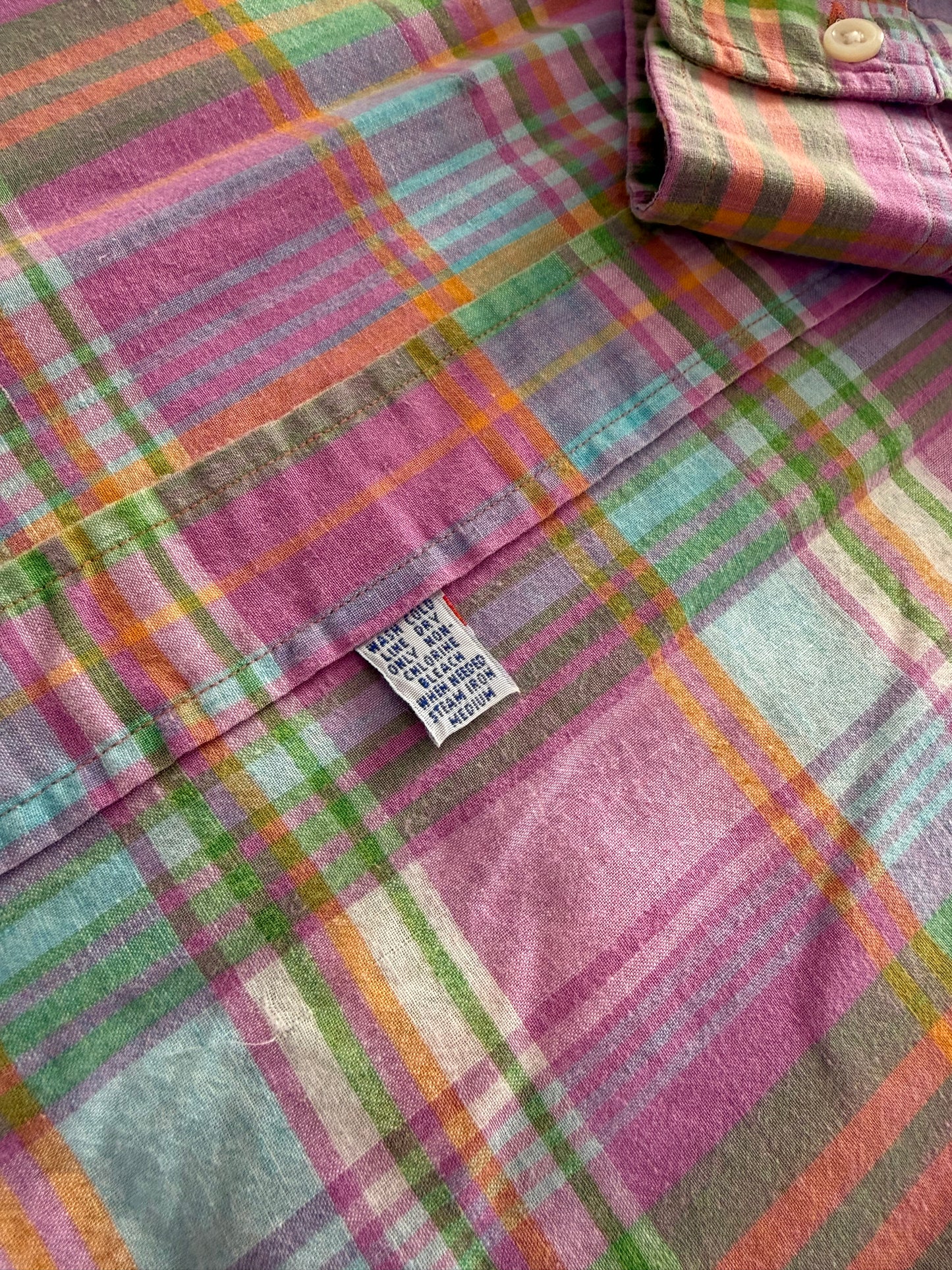Camicia Ralph Lauren madras vintage - M collo 39/40