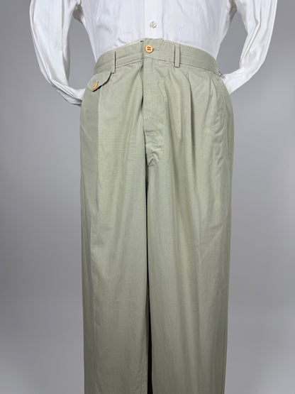 Pantaloni Valentino Jeans anni '80 tela di cotone - tg. 52