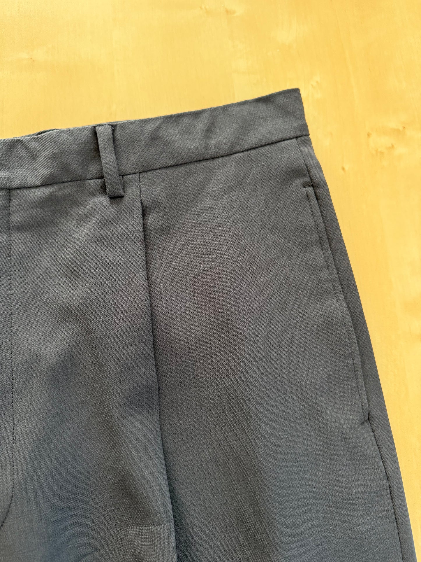 Completo Armani anni '90 fresco lana grigio petrolio - tg. 54