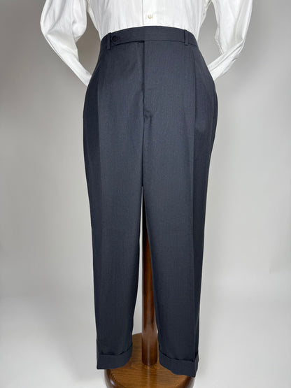 Pantaloni sartoriali fresco lana antracite - tg. 60