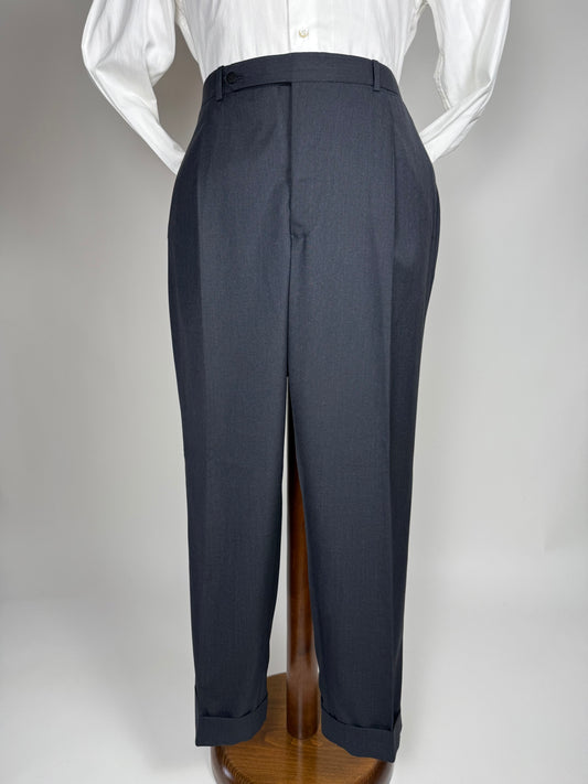 Pantaloni sartoriali fresco lana antracite - tg. 60