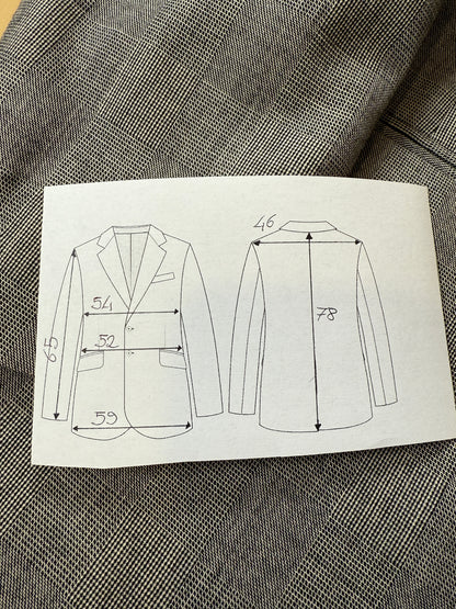 Giacca sartoriale anni ‘50/‘60 principe di Galles - tg. 48/50