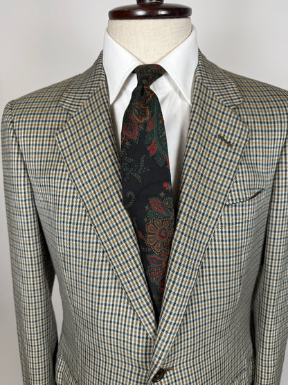 Giacca D’Avenza anni ‘80 check lana cashmere e seta - tg. 48