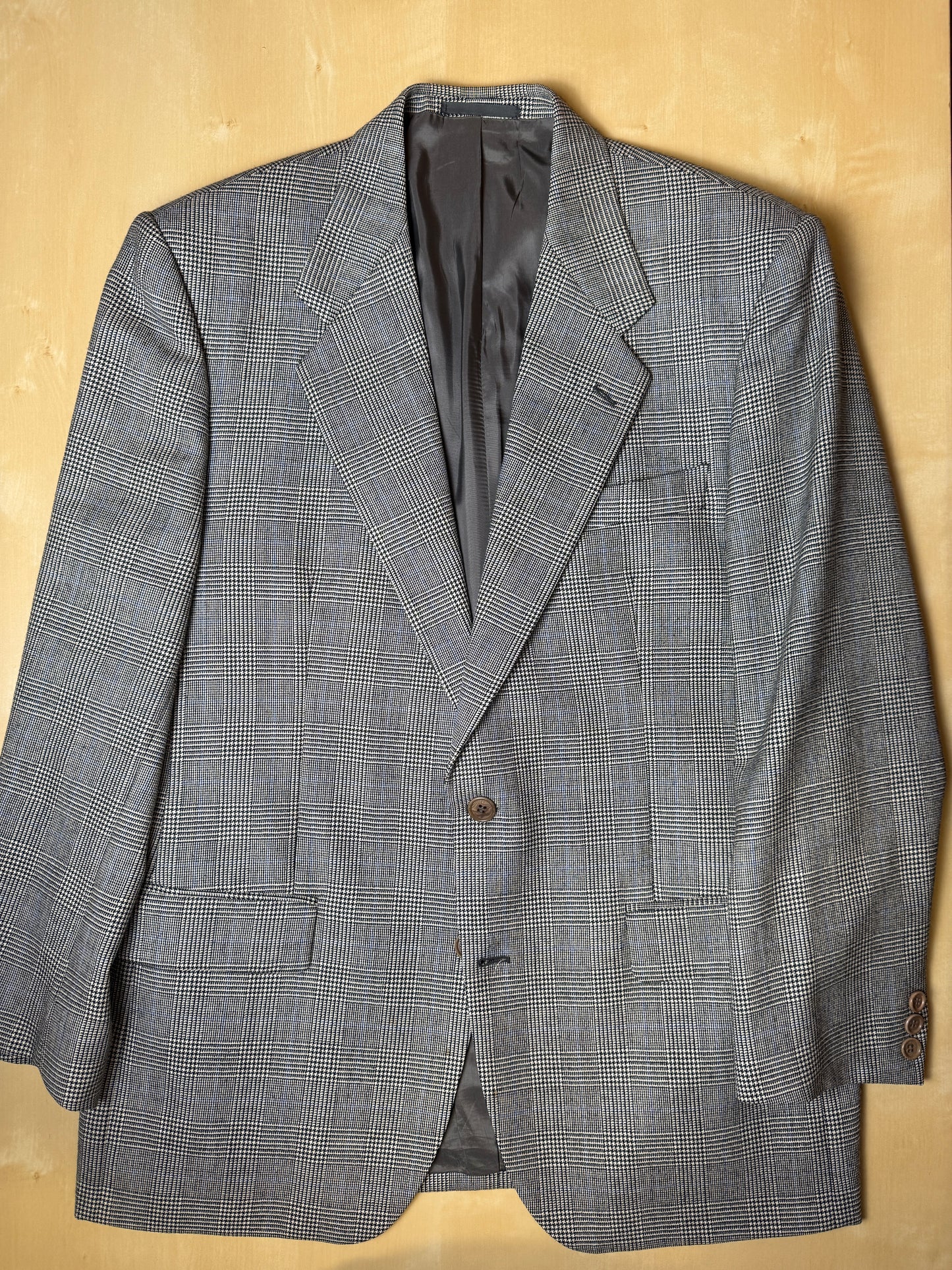 Completo anni ‘80 in flanella principe di Galles - tg. 50