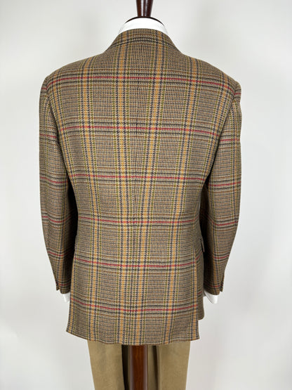 Giacca principe di Galles in puro cashmere tessuto Loro Piana - tg. 48