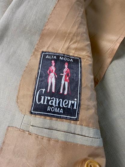 Completo sartoriale A. Graneri lino beige - tg. 60/62