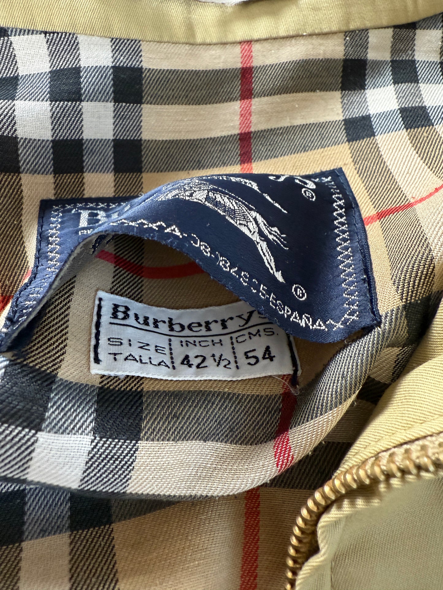 Bomber raglan Burberrys in gabardina - tg. 50/52