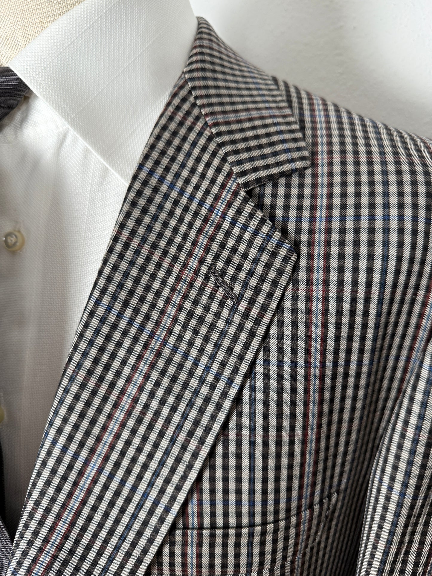 Giacca sartoriale in flanella pettinata check - tg. 50/52