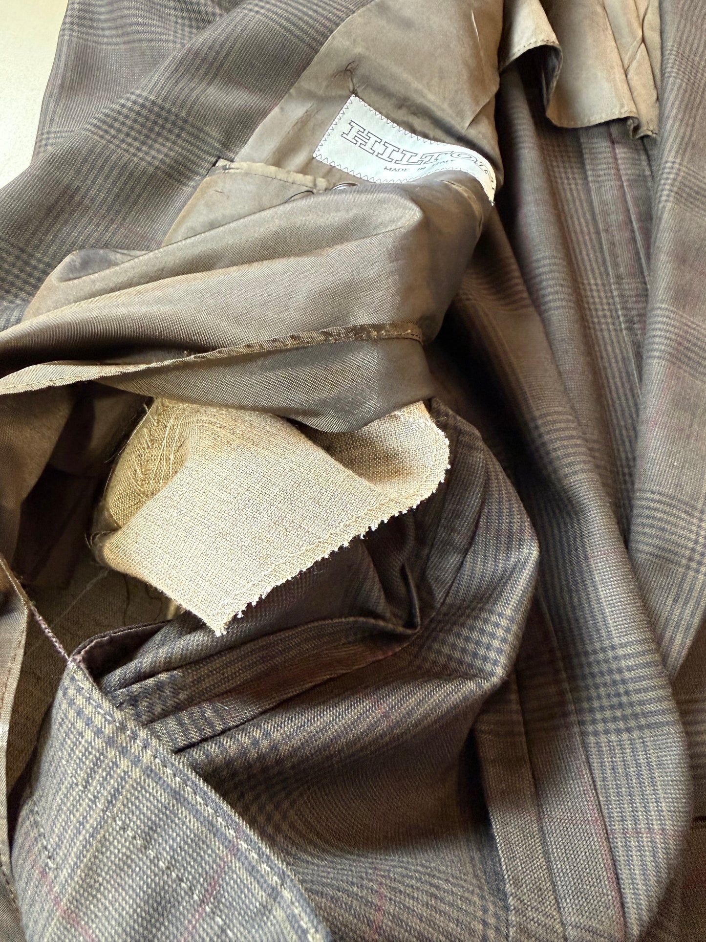 Giacca Hilton anni '80 flanella pettinata Loro Piana - tg. 48