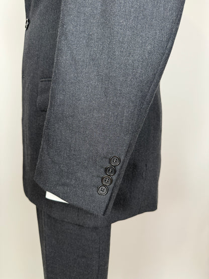 Completo Missoni anni ‘90 in flanella grigio antracite - tg. 48/50