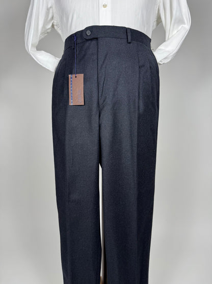 Pantaloni in flanella antracite anni '90 (NOS) - tg. 48/50