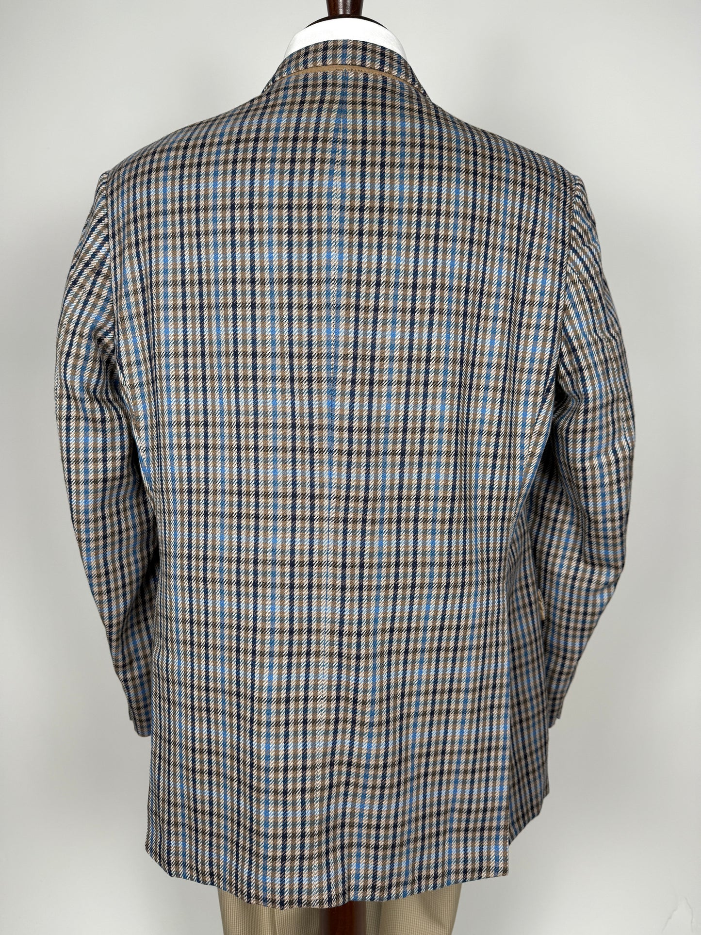 Giacca Daks check quadri blu made in UK - tg. 54/56