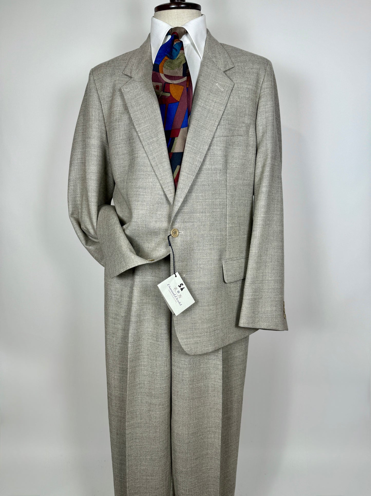 Completo anni ‘80 lana color avorio (NOS) - tg. 52/54